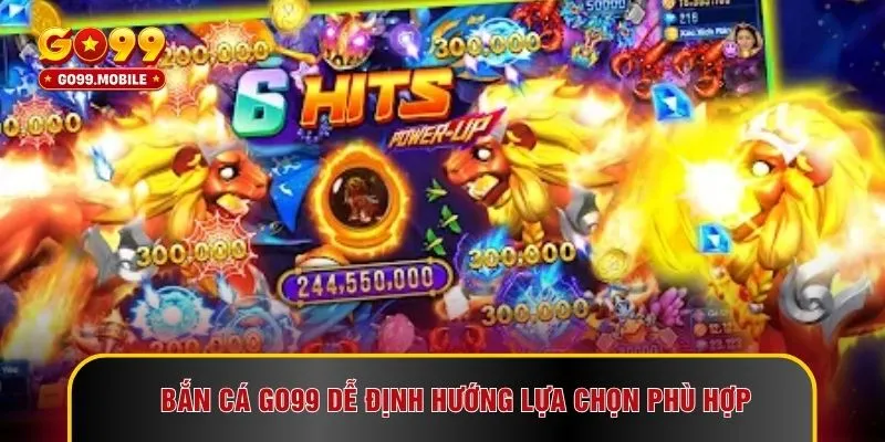 Bắn cá GO99 dễ định hướng lựa chọn phù hợp