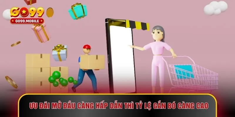 Ưu đãi mở đầu càng hấp dẫn thì tỷ lệ gắn bó càng cao
